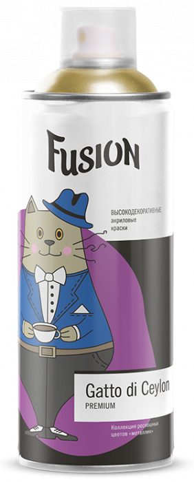 Краска аэрозольная акриловая 375гр Fusion Gatto di Ceylon