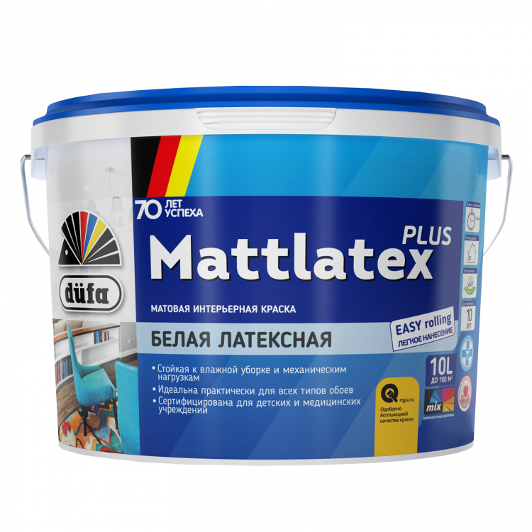 "Dufa" ВД краска MATTLATEX PLUS база 1