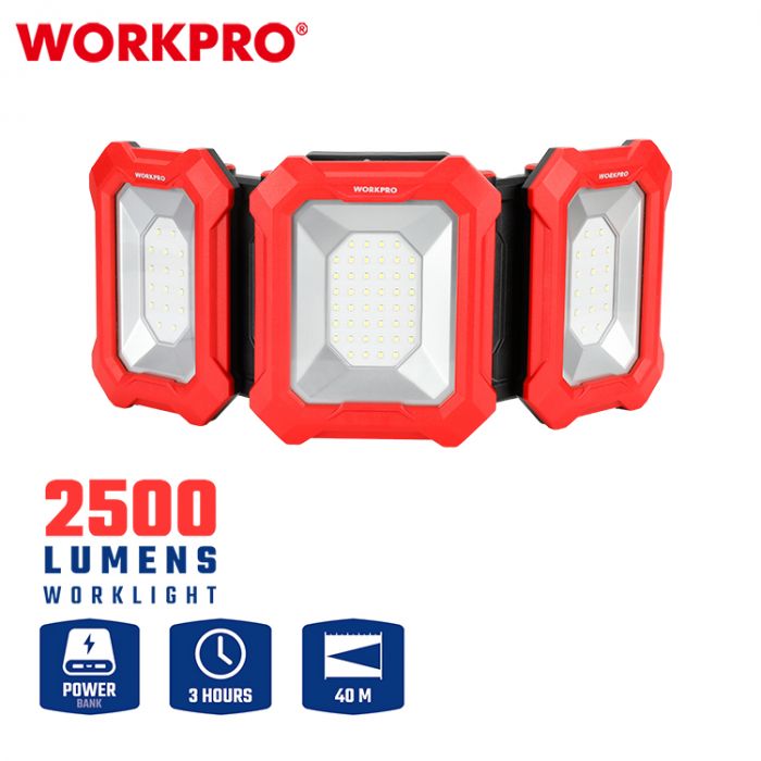 Фонарь рабочий перезаряжаемый 1200LM WORKPRO