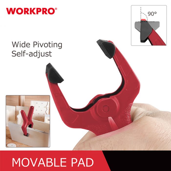 Зажим пружинный 51мм нейлоновый WORKPRO